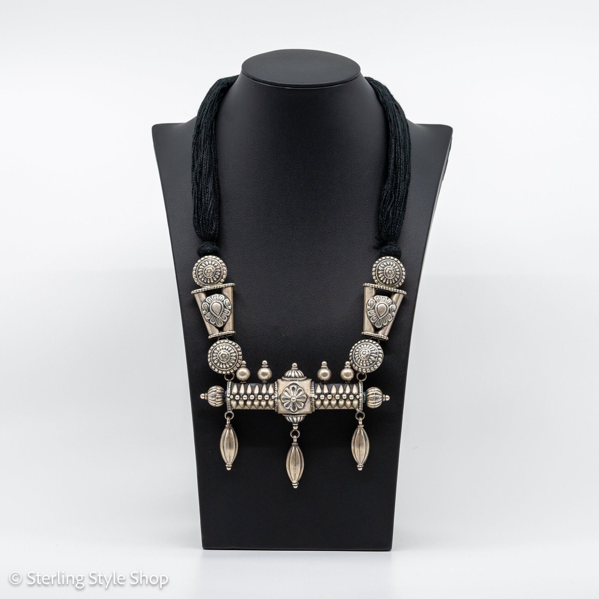 Adjustable Sterling Silver Necklace from India