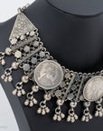 Vintage Silver Coin necklace from India