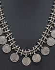 Vintage Silver Coin necklace from India