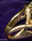 18K Yellow Gold Freshwater Pearl Ring
