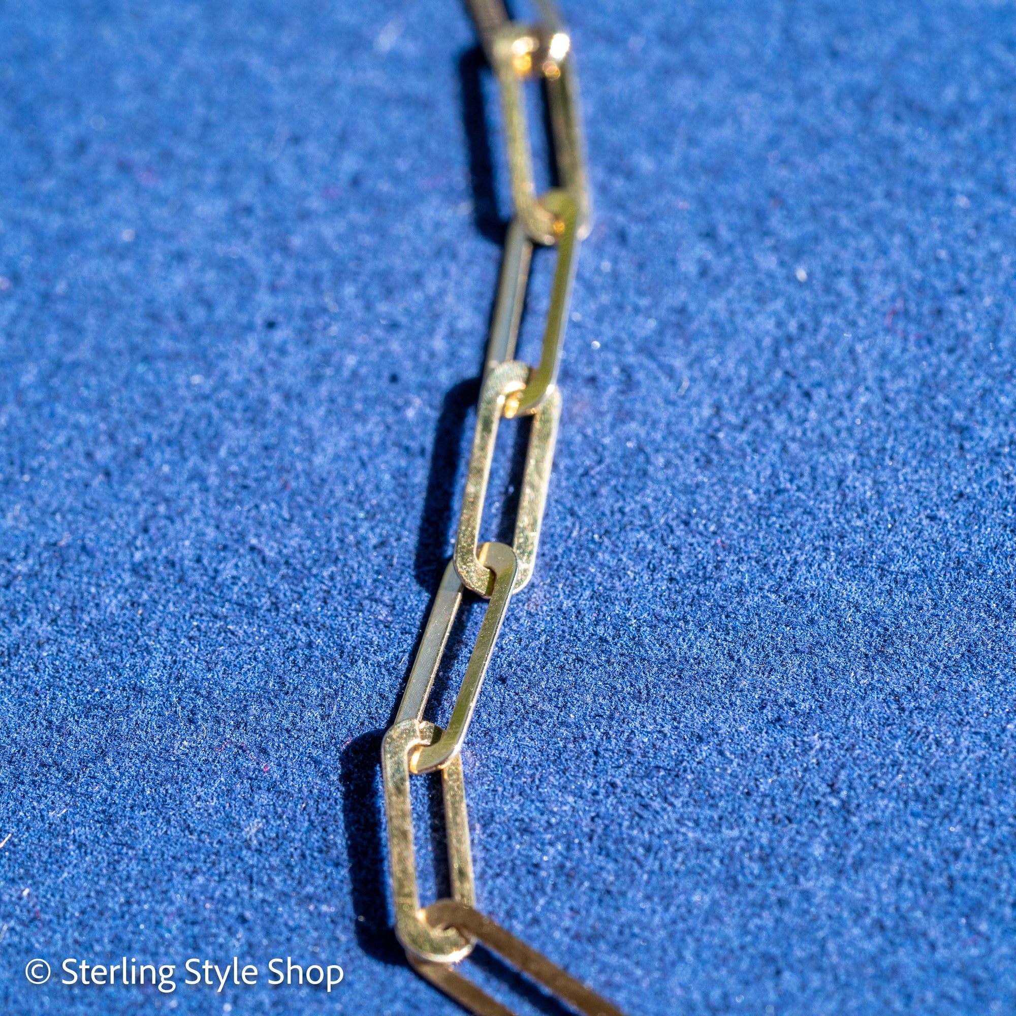 18K Gold Paperclip Chain Necklace – 16”+1.5” Extender, 5.3g, 750 Hallmarked