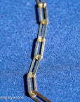 18K Gold Paperclip Chain Necklace – 16”+1.5” Extender, 5.3g, 750 Hallmarked