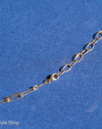 18K Gold Paperclip Chain Necklace – 16”+1.5” Extender, 5.3g, 750 Hallmarked