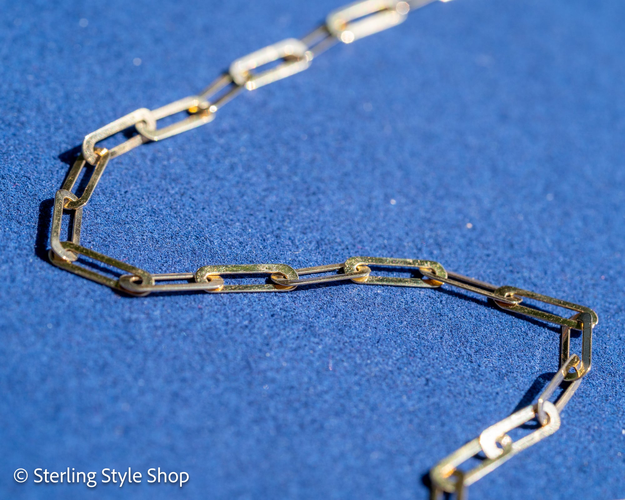 18K Gold Paperclip Chain Necklace – 16”+1.5” Extender, 5.3g, 750 Hallmarked