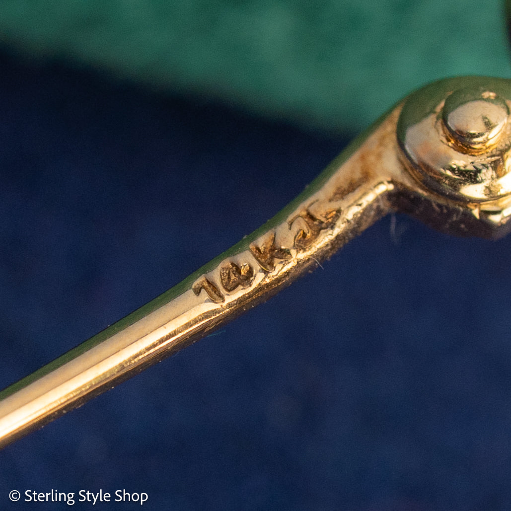 Vintage 14K Gold Flying Geese Brooch Pendant | Convertible Brooch Necklace