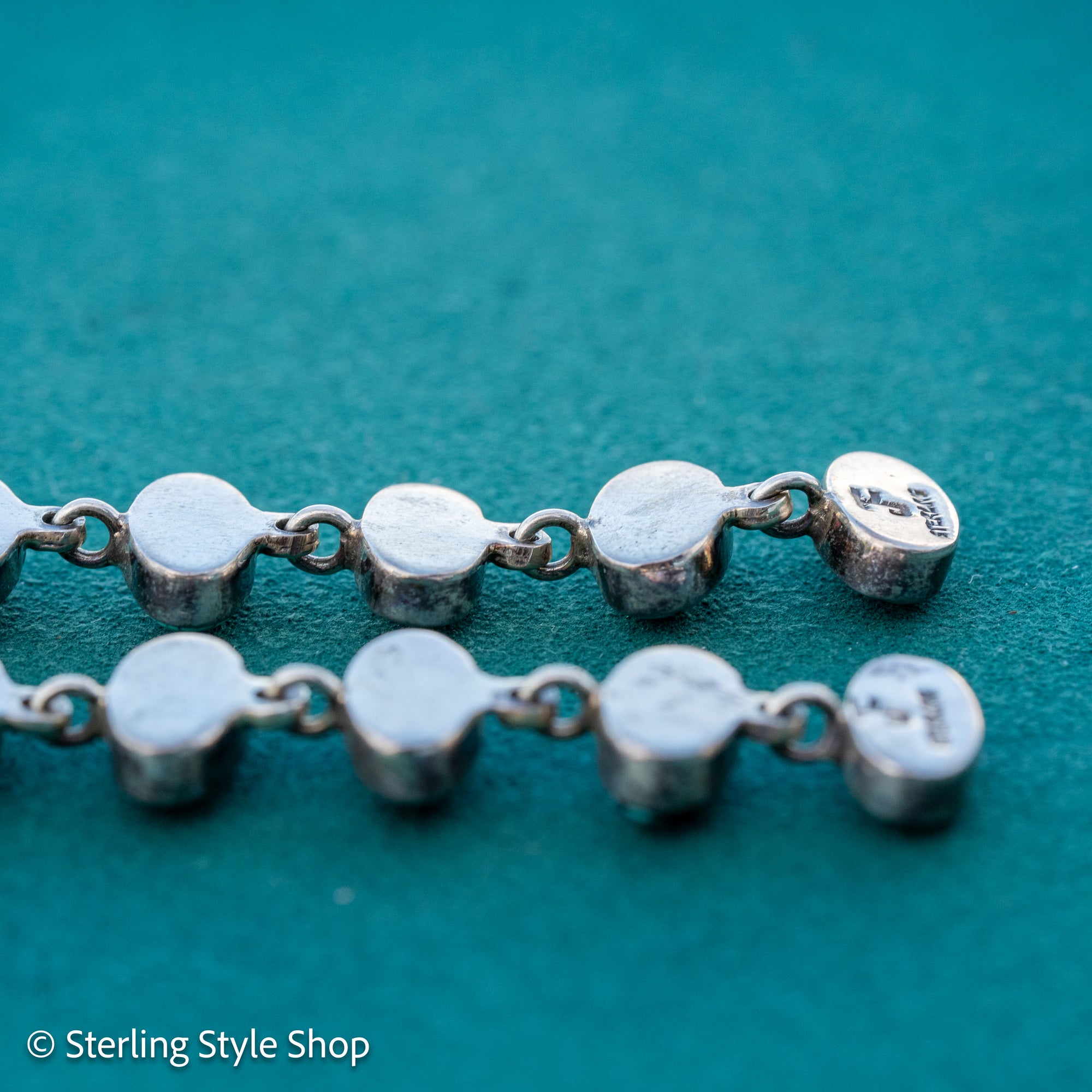 Federico Jimenez Long Turquoise Drop Earrings, Spiderweb No 8 Kingman Turquoise Sterling Silver Shoulder Dusters