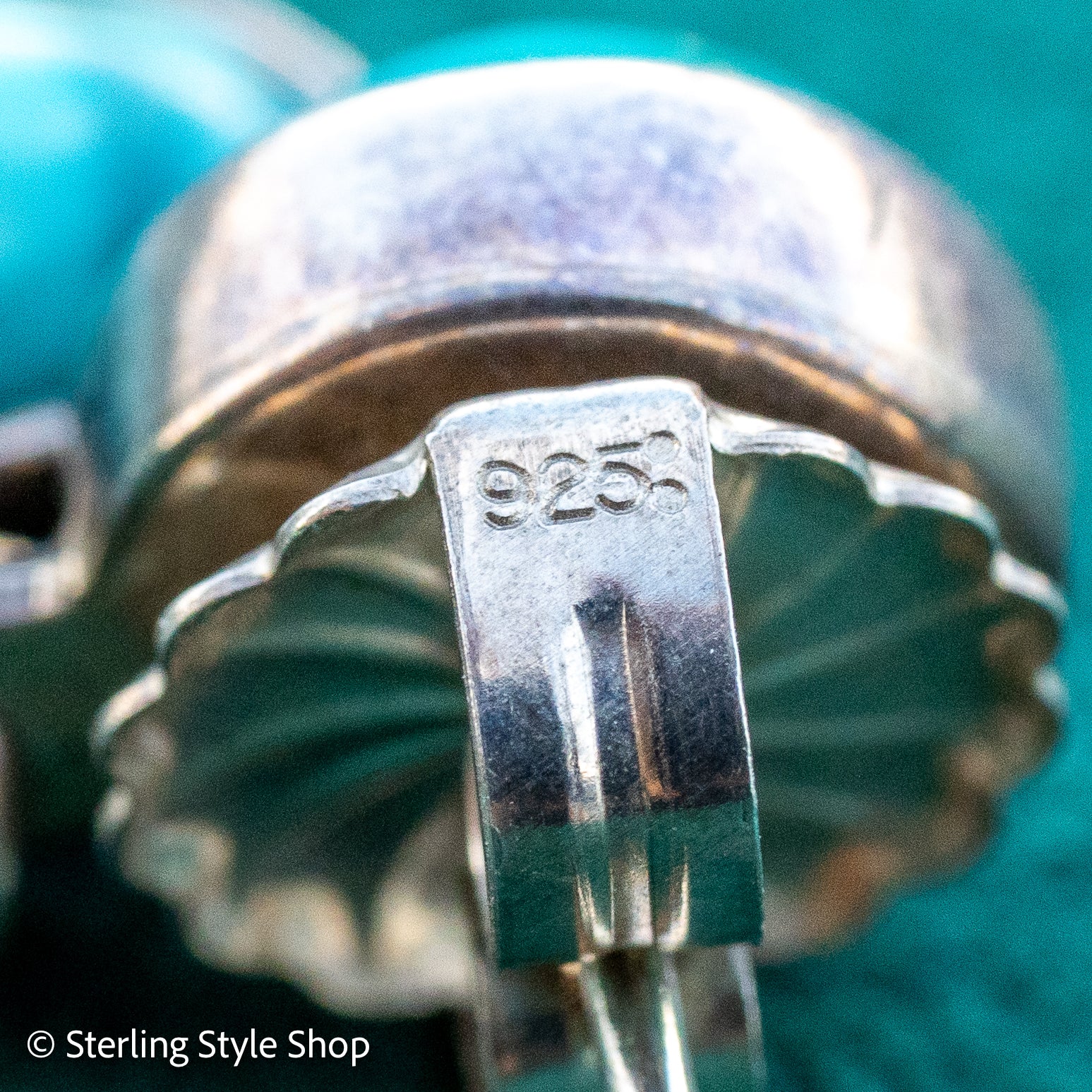 Federico Jimenez Long Turquoise Drop Earrings, Spiderweb No 8 Kingman Turquoise Sterling Silver Shoulder Dusters