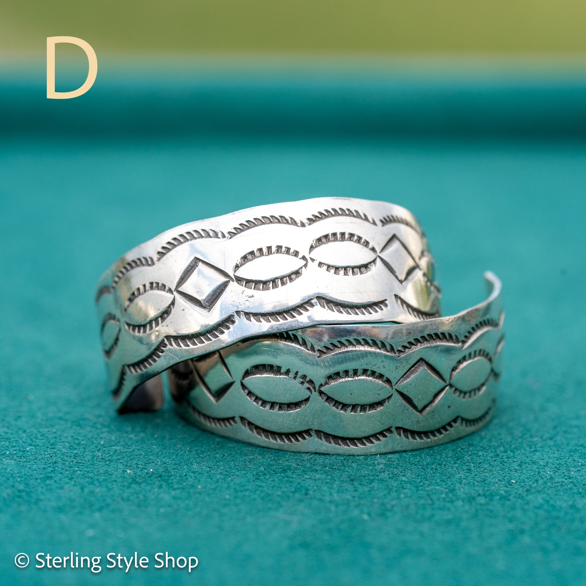 Sterling Silver Shiny Half Hoop Earrings – Chimney Butte Studio by Juan Guerrero – Navajo Screw Back Hoops