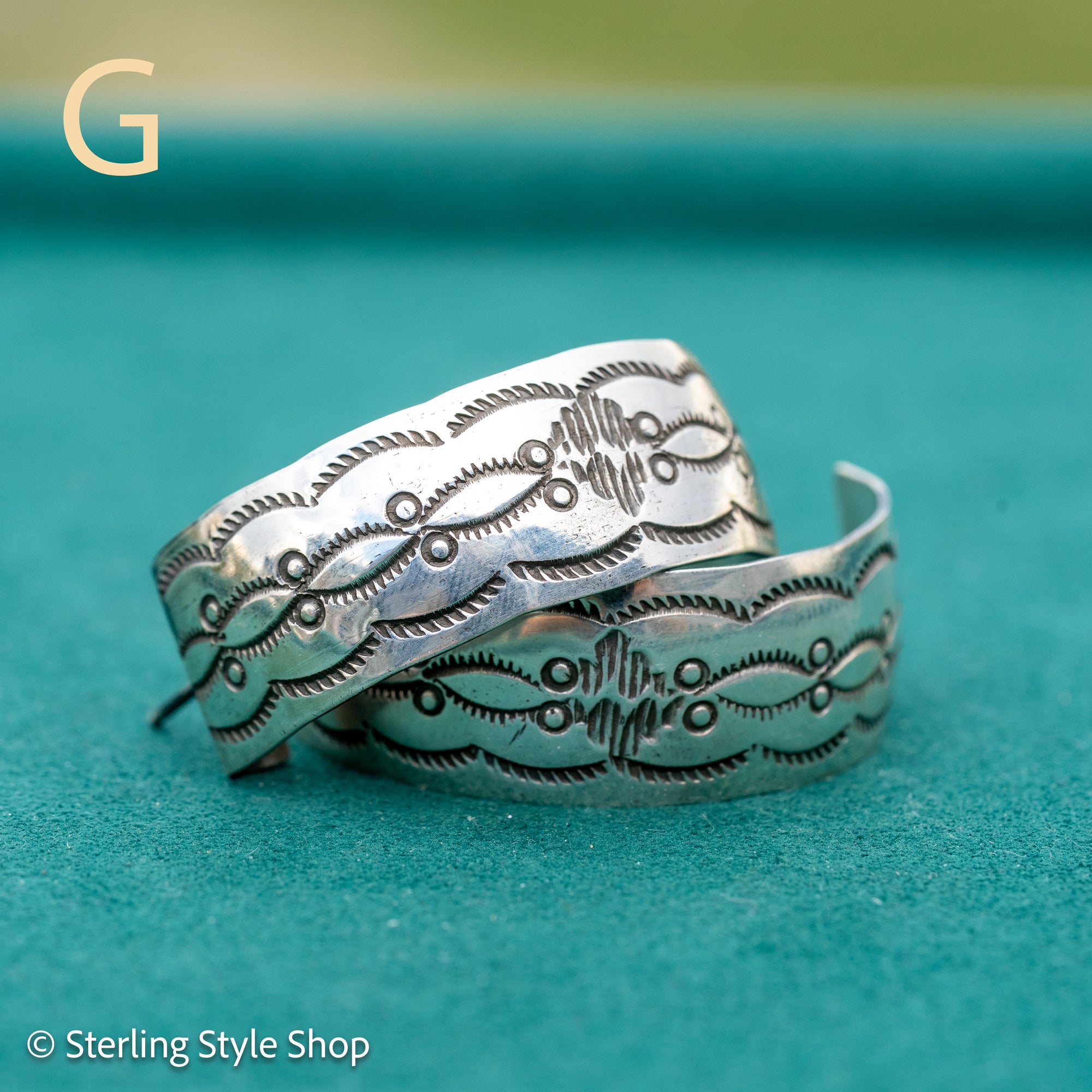 Sterling Silver Shiny Half Hoop Earrings – Chimney Butte Studio by Juan Guerrero – Navajo Screw Back Hoops