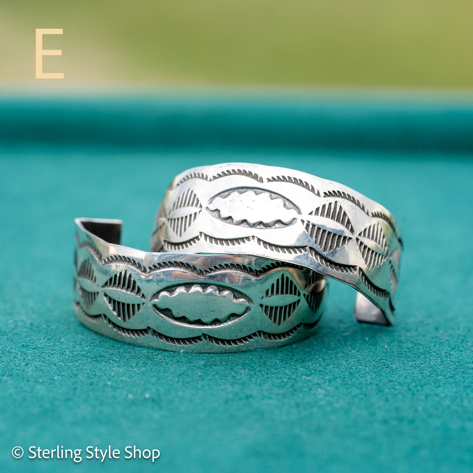 Sterling Silver Shiny Half Hoop Earrings – Chimney Butte Studio by Juan Guerrero – Navajo Screw Back Hoops