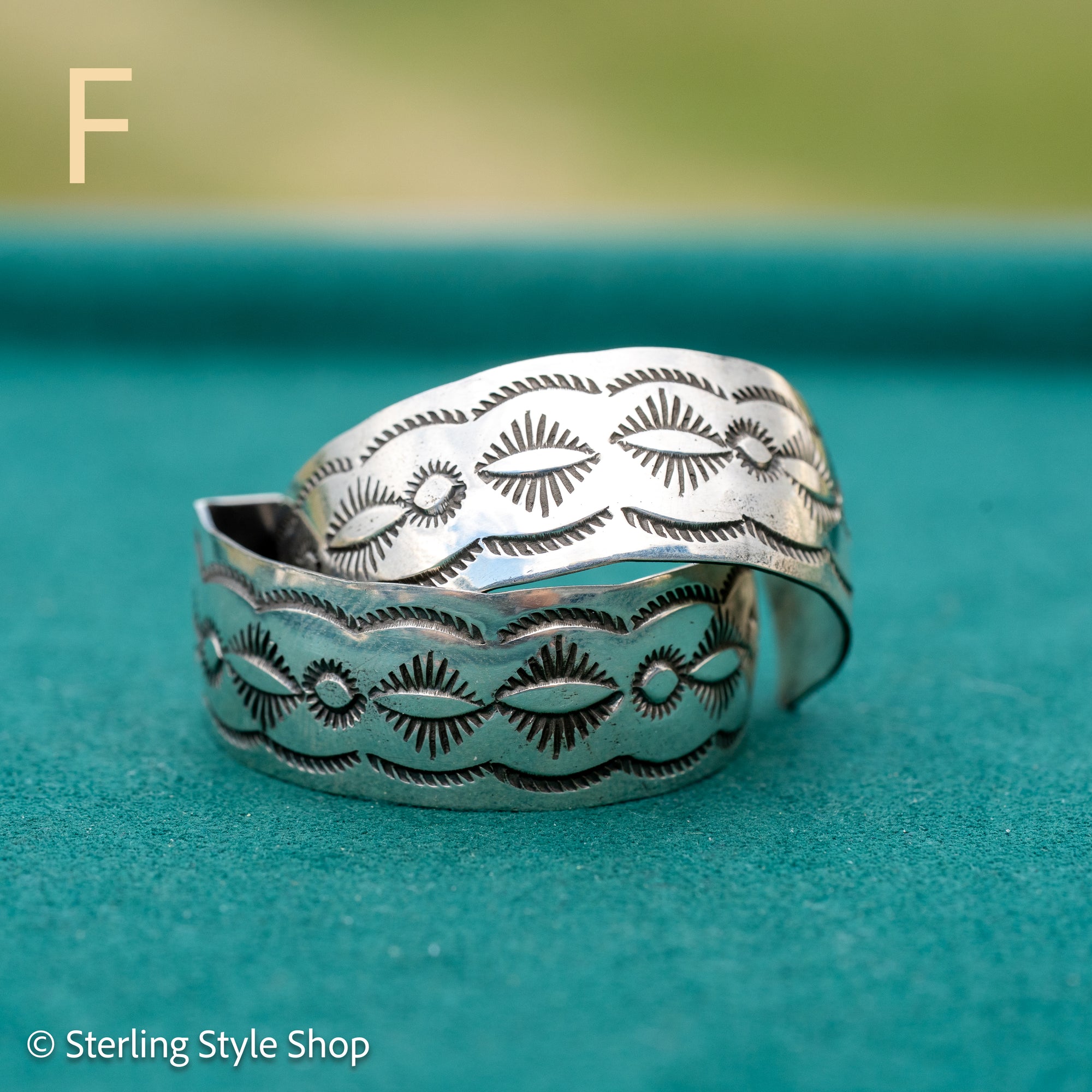Sterling Silver Shiny Half Hoop Earrings – Chimney Butte Studio by Juan Guerrero – Navajo Screw Back Hoops