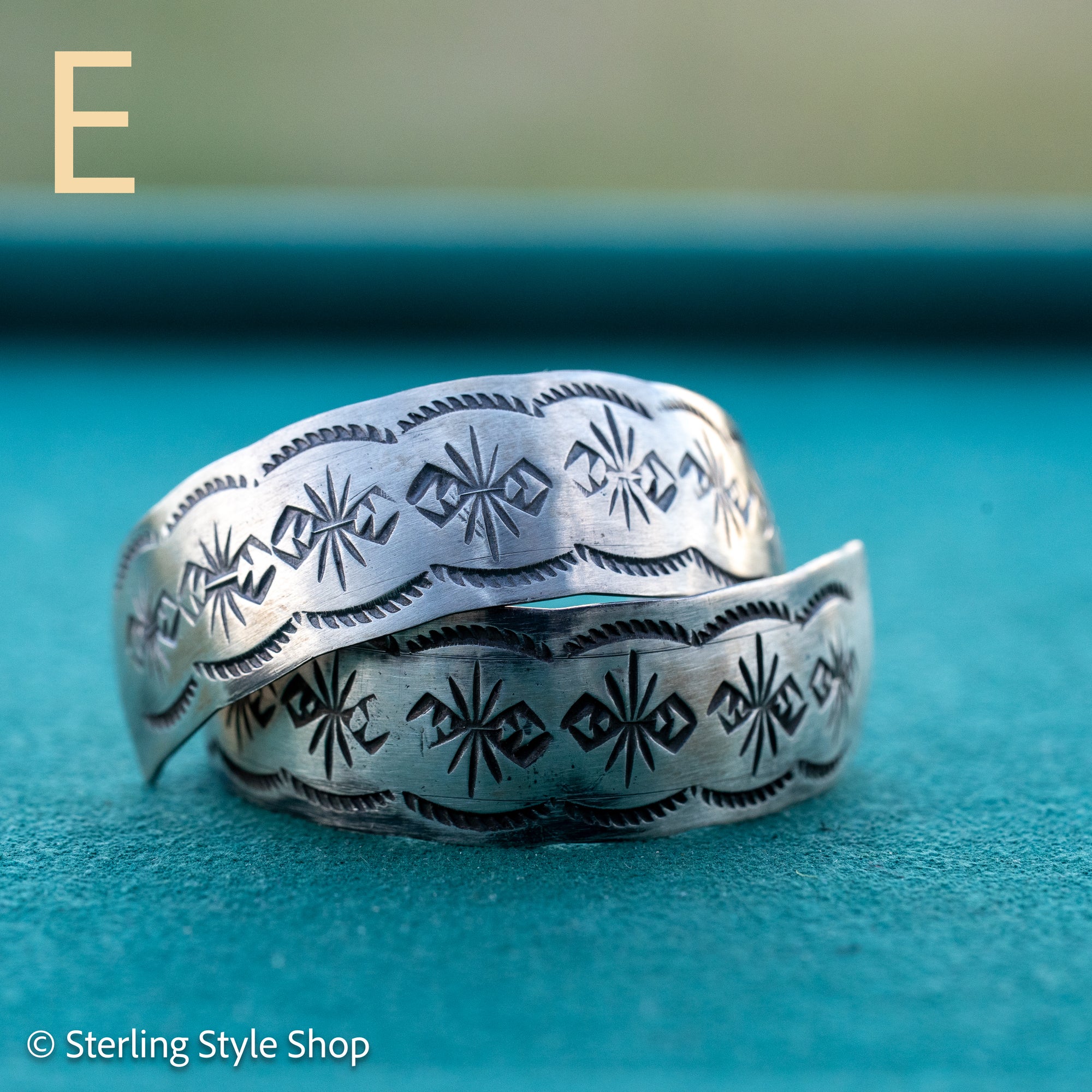 Sterling Silver Oxidized Half Hoop Earrings – Chimney Butte Studio by Juan Guerrero – Navajo Screw Back Hoops
