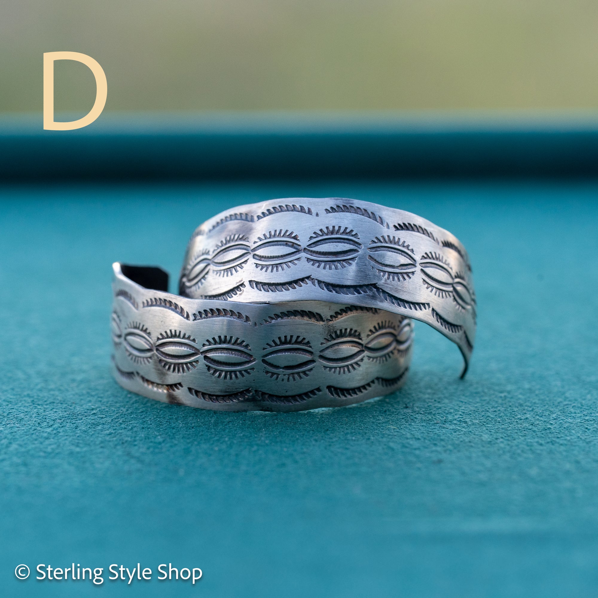 Sterling Silver Oxidized Half Hoop Earrings – Chimney Butte Studio by Juan Guerrero – Navajo Screw Back Hoops