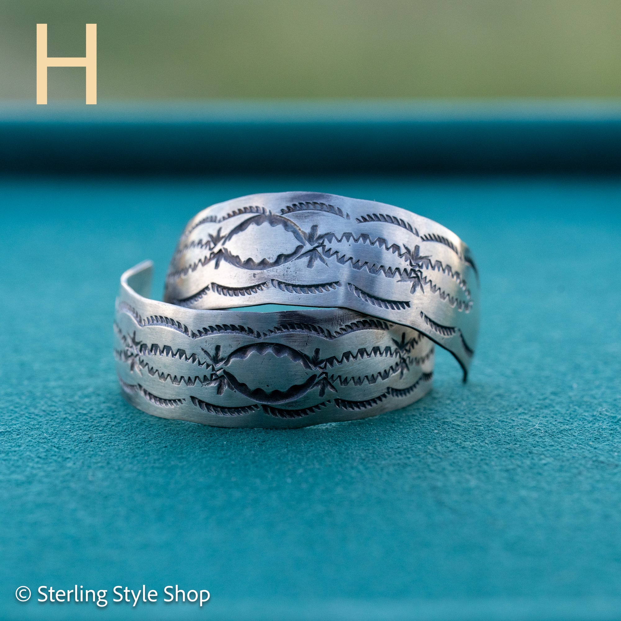Sterling Silver Oxidized Half Hoop Earrings – Chimney Butte Studio by Juan Guerrero – Navajo Screw Back Hoops