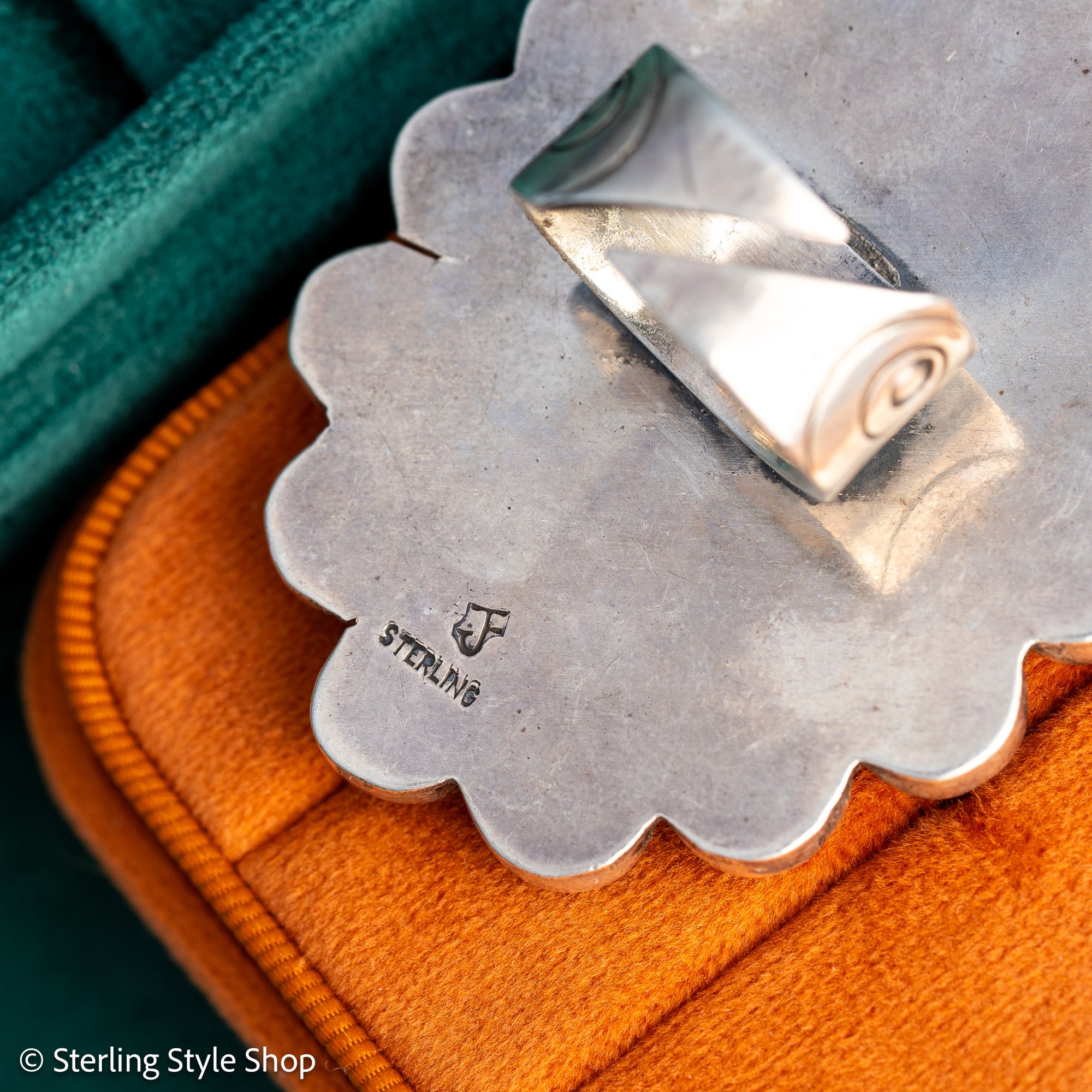 Federico Jimenez Adjustable Natural Turquoise Cluster Statement Ring