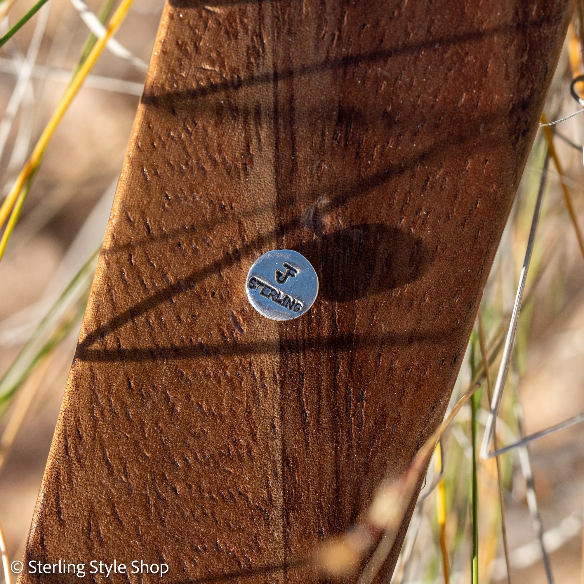 Federico Jimenez Sterling Silver Handheld Mirror — No. 8, Spiderweb &amp; Kingman Turquoise, One-of-a-Kind Masterpiece
