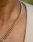 Antique 18k Gold Albert Chain Necklace | 1921 Birmingham Hallmarked Watch Chain, Heavy Curb Link, 60.1g Solid Gold T-Bar Necklace