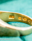 Antique 18ct Gold Celestial Ring | Star Set Old Mine Cut Diamonds | 1 Carat Total | London Hallmarked