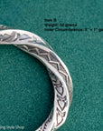 Sterling Silver Stamped Cuff, Sunshines Reeves Bracelet, Native American