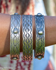 Chimney Butte Sterling Silver Wide Bangles - Stackable Southwestern Jewelry - Oxidized
