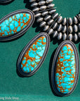 Ernest R Begay Candelaria Turquoise Necklace | 9mm Navajo Pearls | 286g Statement Necklace