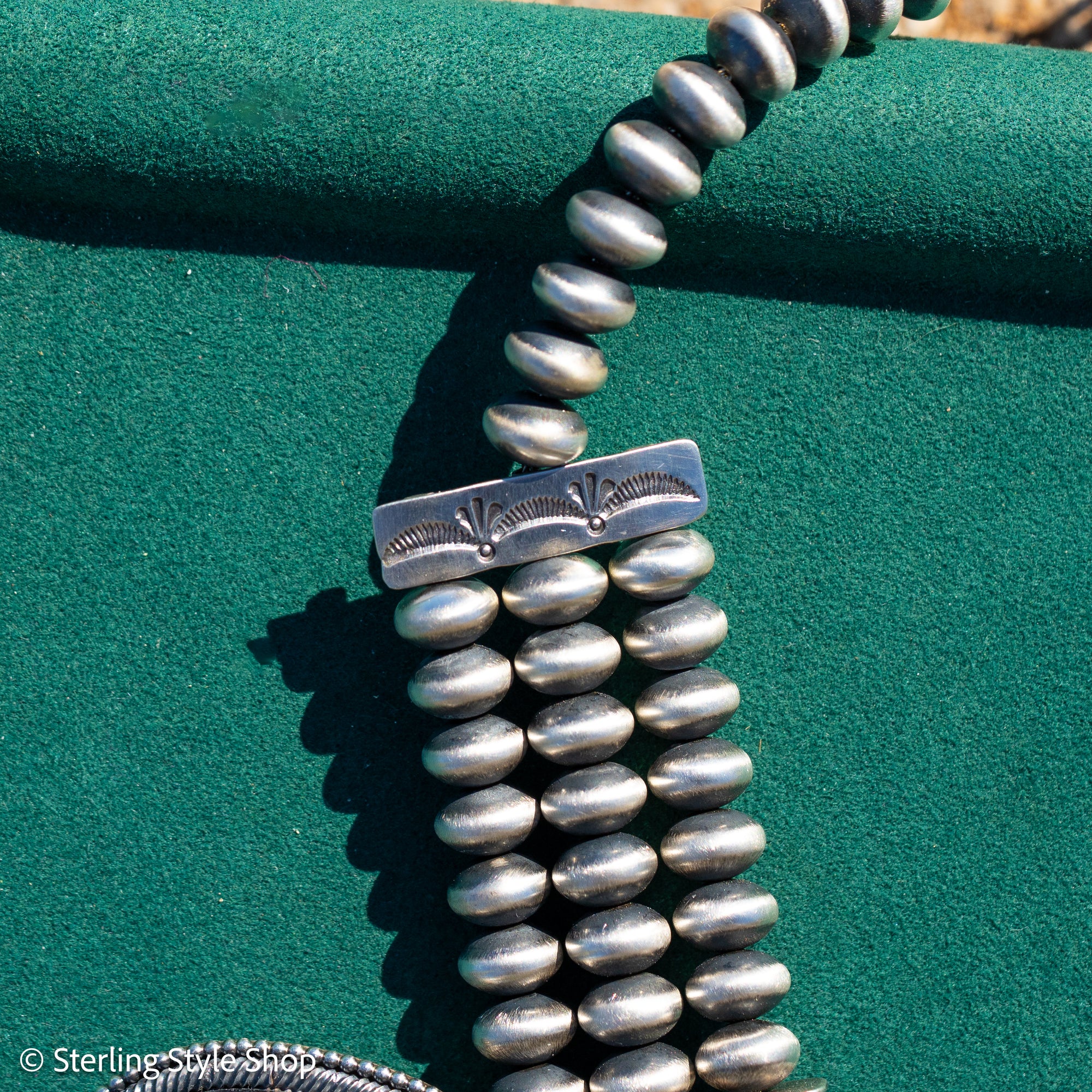 Ernest R Begay Candelaria Turquoise Necklace | 9mm Navajo Pearls | 286g Statement Necklace