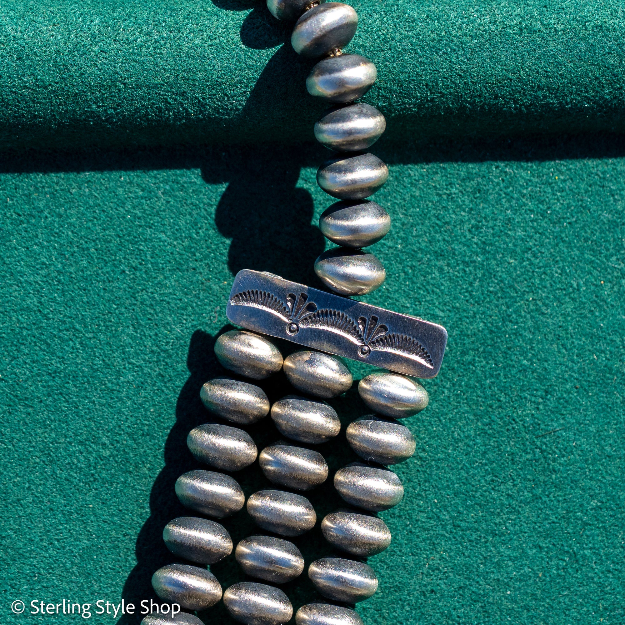 Ernest R Begay Candelaria Turquoise Necklace | 9mm Navajo Pearls | 286g Statement Necklace