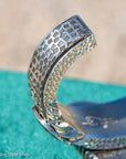 Alvin Yellowhorse Royal Web Variscite Cuff – Navajo Sterling Silver Bracelet-on-Bracelet Design – Turquoise, Coral & Jade Inlay 134g