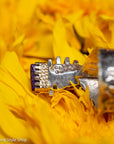Alvin Yellowhorse Darling Darlene Turquoise & Sugilite Sterling Silver and 18K Gold Statement Ring