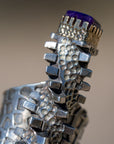 Alvin Yellowhorse Darling Darlene Turquoise & Sugilite Sterling Silver and 18K Gold Statement Ring