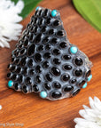 Federico Jimenez Sterling Silver Onyx & Turquoise Statement Cuff