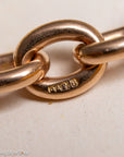 Victorian 9K Gold Albert Chain, Chester Hallmarked, Fetter Link, 41.36g