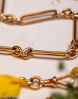 Victorian 9K Gold Albert Chain, Chester Hallmarked, Fetter Link, 41.36g