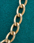 Antique 18K Gold Albert Watch Chain Necklace Birmingham 1913 T-Bar Dog Clasps