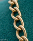 Antique 18K Gold Albert Watch Chain Necklace Birmingham 1913 T-Bar Dog Clasps