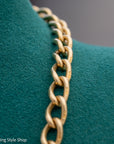 Antique 18K Gold Albert Watch Chain Necklace Birmingham 1913 T-Bar Dog Clasps