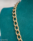 Antique 18K Gold Albert Watch Chain Necklace Birmingham 1913 T-Bar Dog Clasps