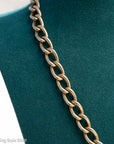 Antique 18K Gold Albert Watch Chain Necklace Birmingham 1913 T-Bar Dog Clasps