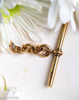 Antique Hallmarked 15ct Gold T-Bar Pendant for Watch Chain or Necklace Conversion