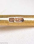 Antique Hallmarked 15ct Gold T-Bar Pendant for Watch Chain or Necklace Conversion