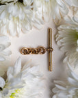 Antique Hallmarked 15ct Gold T-Bar Pendant for Watch Chain or Necklace Conversion