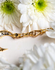 Rare Antique 9 Carat Gold Double Dog Clip