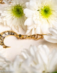 Rare Antique 9 Carat Gold Double Dog Clip