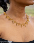 Antique French 18K Gold Filigree Necklace