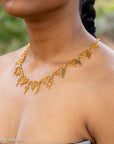 Antique French 18K Gold Filigree Necklace