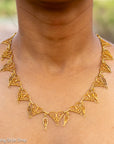 Antique French 18K Gold Filigree Necklace