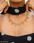 Antique French 18K Gold Filigree Necklace