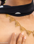 Antique French 18K Gold Filigree Necklace
