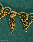 Antique French 18K Gold Filigree Necklace