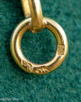 Antique French 18K Gold Long Filigree Chain Necklace 50 Inch